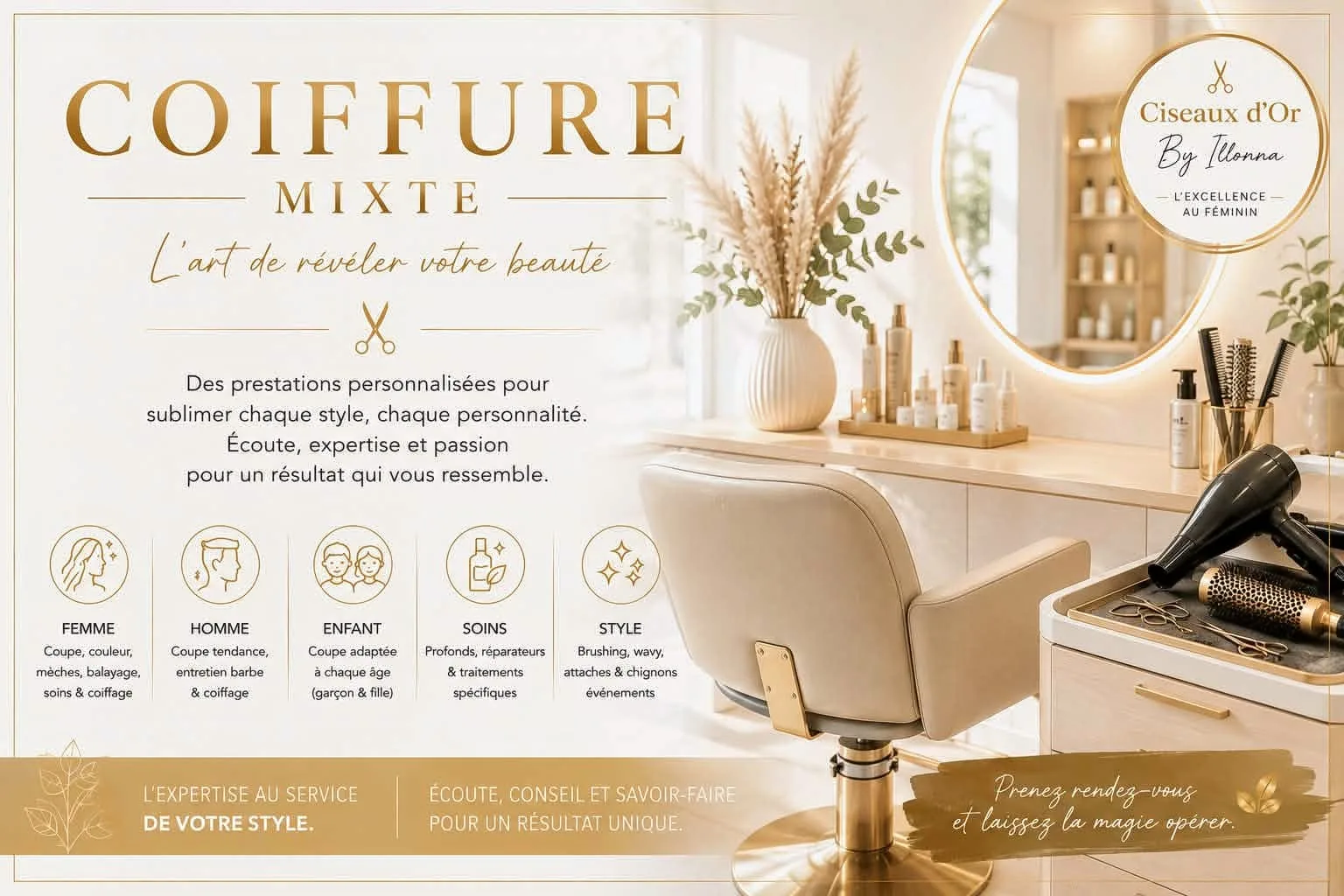 Bellissim' Ongles & Ciseaux d'or