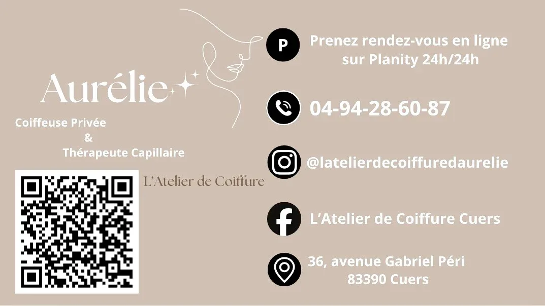 Aurélie Coiffeuse Privée & Thérapeute Capillaire - Coiffure Cuers - Aurélie Coiffeuse Privée & Thérapeute Capillaire - Photo Galerie - OneBooking