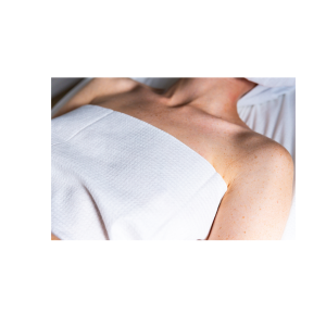 Serviettes de bain EXCELLENCE compostables & jetables blanches - 80*140cm - 100% absorbantes - Gaufrées - Colis de 6 sachets de 10