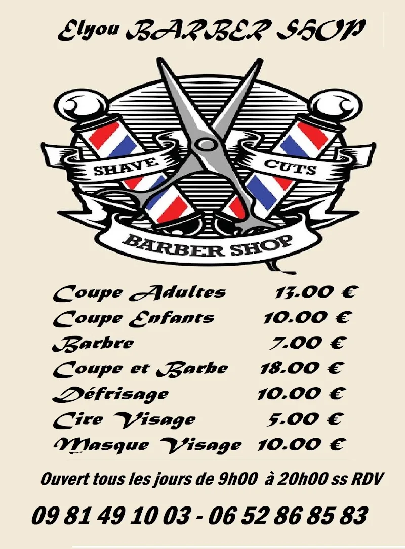 Elyou Barber Salon coiffeur Palente - Barbier Besançon - OneBooking