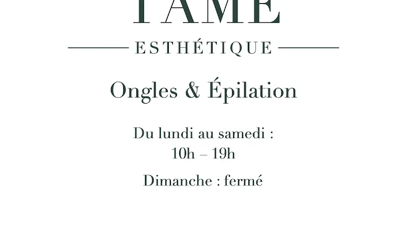 TÂME ESTHÉTIQUE Onglerie