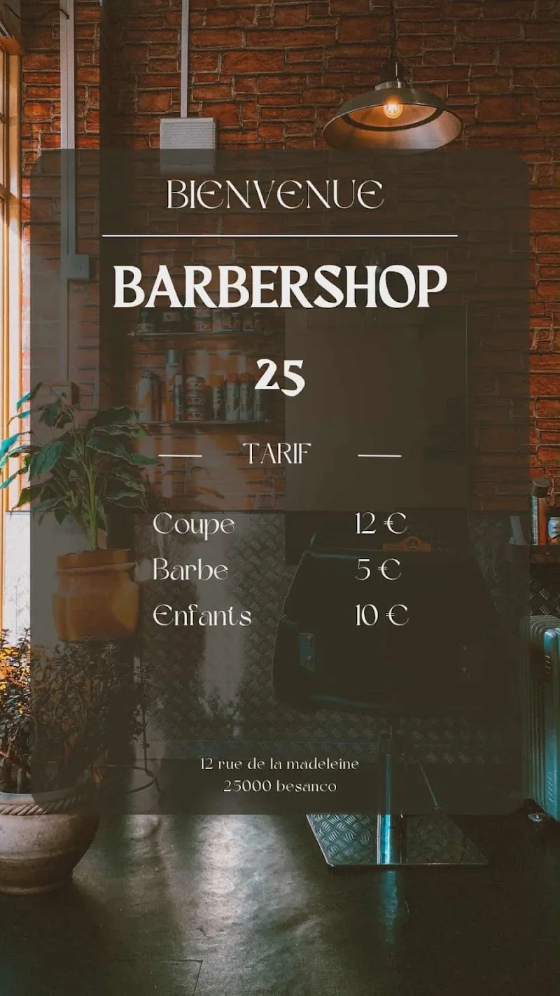 Barbershop25 - Barbier Besançon - Photo de couverture - OneBooking