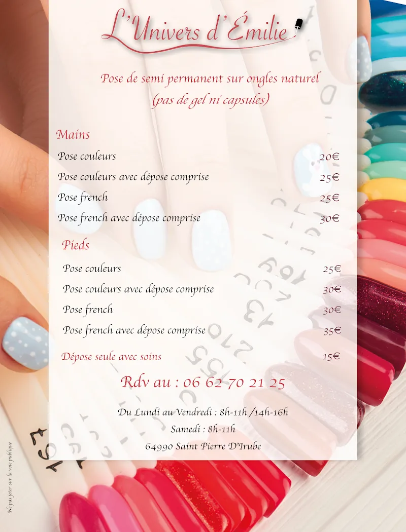 L'Univers d'Emilie - Onglerie Bayonne - Photo de couverture - OneBooking