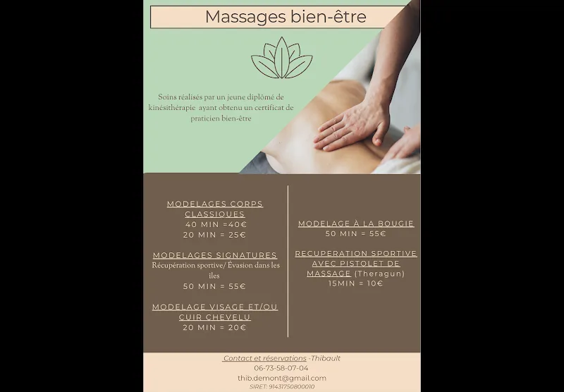 Thibault Massages Bien Être - Spa Tours - Photo de couverture - OneBooking