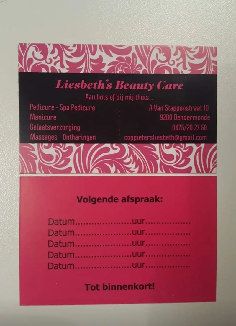Liesbeth's Beauty Care - Institut de beauté Dendermonde - Photo de couverture - OneBooking