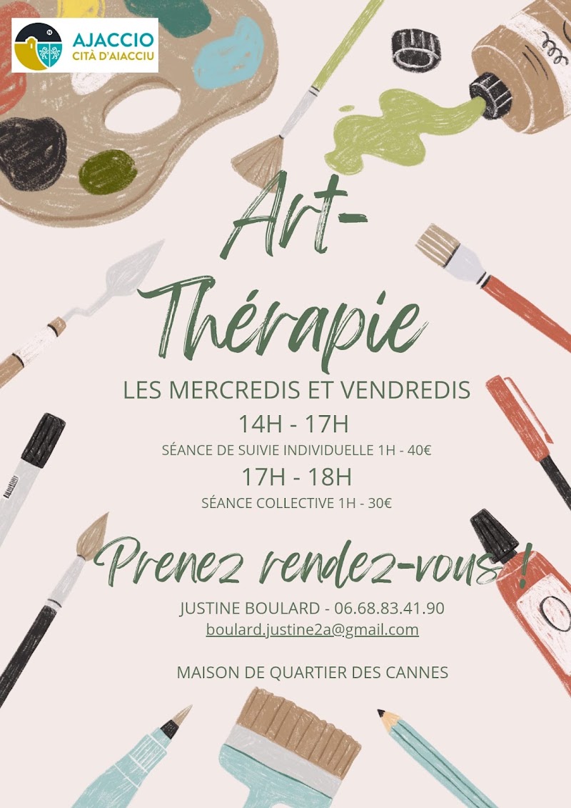Justine Boulard — Art-thérapeute (individuel & groupe) — Ajaccio