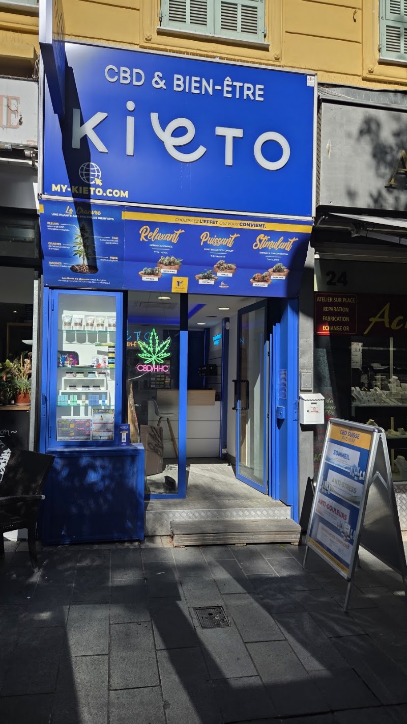 CBD SHOP Nice - KIETO CBD & Bien-être Malaussena - huile crème fleurs résine gummies etc