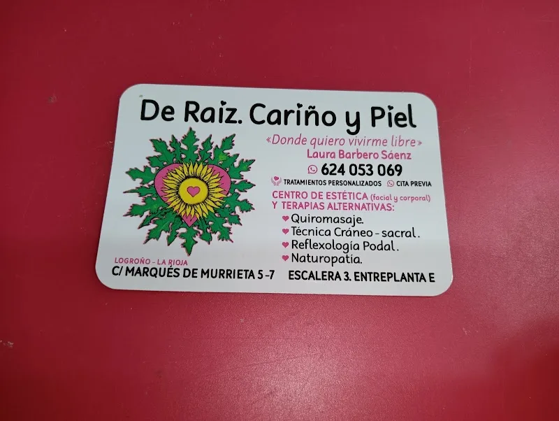 De Raiz. Cariño Y Piel - Institut de beauté Logroño - Photo de couverture - OneBooking